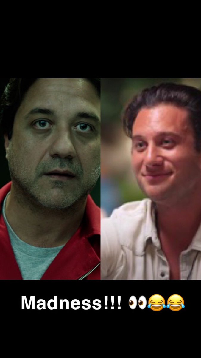 GeorgiaMarie01's tweet photo. I honestly can’t unsee this now! Bryce looks like Aturo! 😂😂😂 #TooHotTooHandle #moneyheist https://t.co/lkctQffCJo