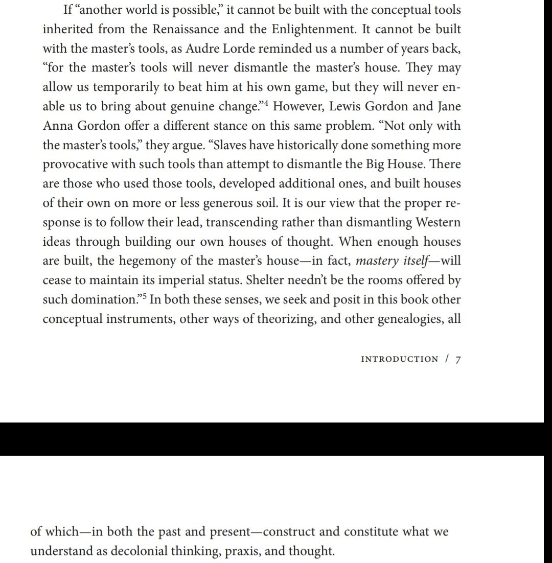 "When enough houses are built, the hegemony of the master’s house—in fact, mastery itself—will cease to maintain its imperial status. Shelter needn’t be the rooms offered by such domination."