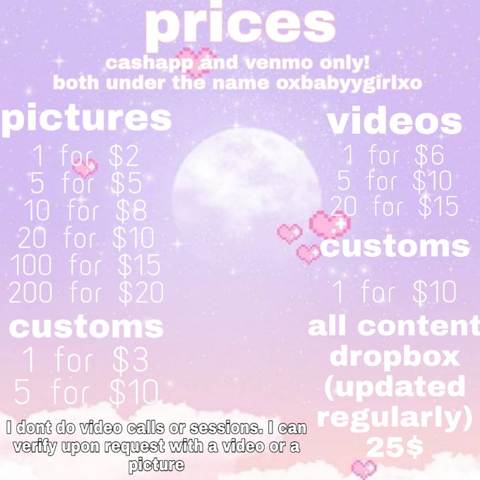a price list for you guys 💘💝💖 message me if you're ever interested in stuff :3 I'm super friendly. I<a href="/tag/teen"class="tags"><span>#teen</span></a><a href="/tag/tattoos"class="tags"><span>#tattoos</span></a><a href="/tag/horny"class="tags"><span>#horny</span></a><a href="/tag/nsfw"class="tags"><span>#nsfw</span></a><a href="/tag/nudes"class="tags"><span>#nudes</span></a><a href="/tag/sellingnudes"class="tags"><span>#sellingnudes</span></a>