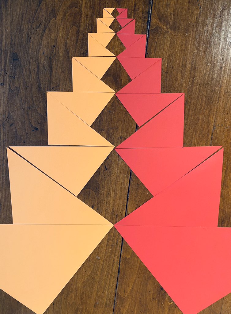 Some ‘symmetrical’ patterns.   #mathartchallenge