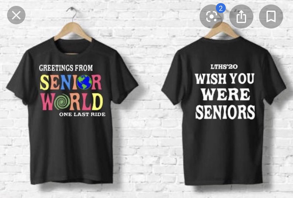 SENIORS! We hear you! Here we have more designs for our senior package shirts! This is OUR YEAR! We are so proud of you! Please share this with your friends! Spread the word! 🥰