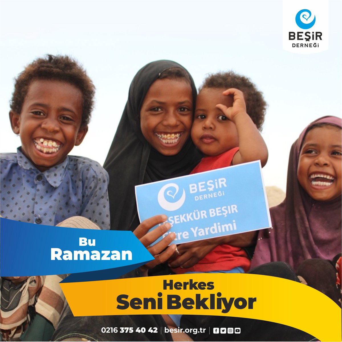 Zekat, fitre, bağış  ve fidyeleriniz  bu zor günlerde yardım bekleyen mahzûn ve mahcûp gönüllere sevinç, hânelere neşe, dillerde ve gönüllerde  duaya vesile oluyor.  Bu Ramazan #HerkesSeniBekliyor

Detaylı bilgi ve bağış 👉 besir.org.tr/ramazan