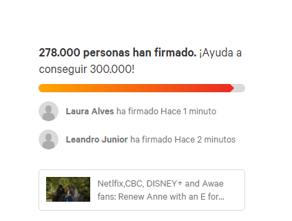 not the petition being faster than me and gaining the damn 38 signatures that were left and hiting 278k. OH WAIT... IT ISsSSsSssSssSSS!!!!!!! April 19, 2020.12:51 pm #renewannewithanE