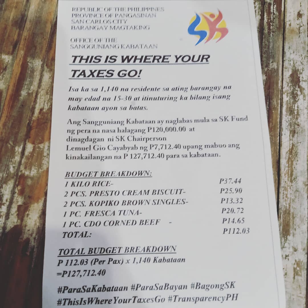 skmagtakingsccp's tweet image. #ThisIsWhereYourTaxesGo #TransparencyPH #ParaSaKabataan #ParaSaBayan #KabataanParaSaBayan #BagongSK #CovidRelief @NYCSKOfficial @NYCPilipinas