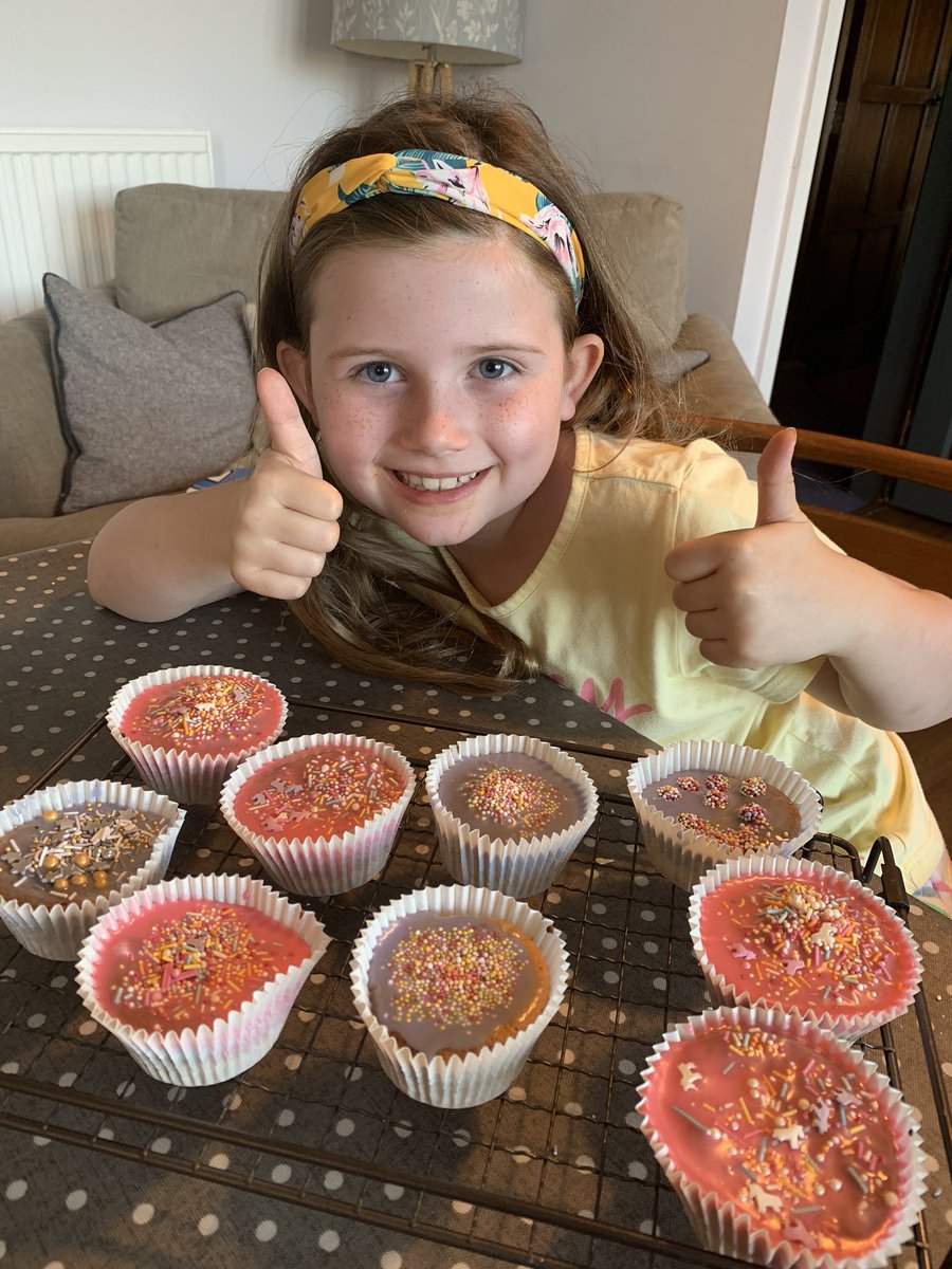 Lupton_Sedbergh's tweet photo. Tilly’s rainbow cakes have gone down a treat! 🧁🌈 (they’re rainbow on the inside!) @Sedbergh_Prep #DeeCSPS https://t.co/PNMQsFNLcx