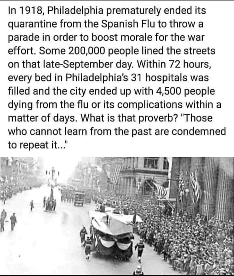 FlossieJay's tweet photo. This is a sobering thought 💭 better to stay in lockdown surely even though I know it’s hard. I’m sure we are all suffering from social distancing...
Please everyone for all our sakes listen to what the past is telling us... it’s telling us for a reason https://t.co/Xvh6vM6eJM
