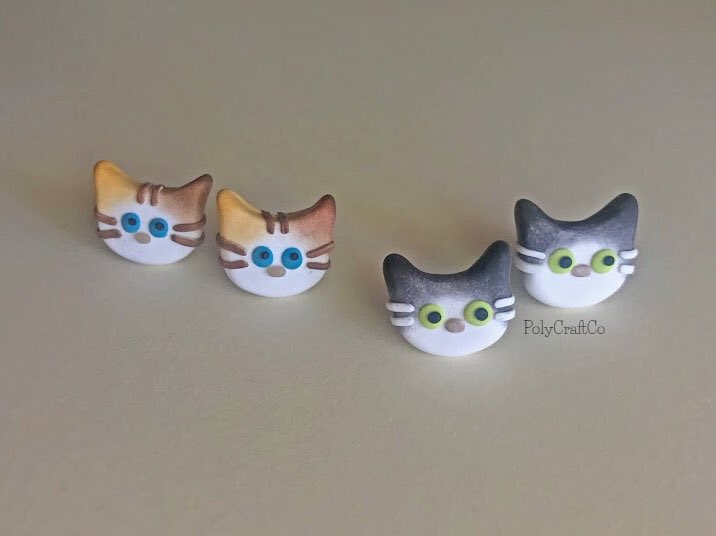 Don’t forget these adorable cats on my #etsy shop: Cat Polymer Clay Earrings #jewelry #earrings #animals #cat #polymerclay #studearring #calico #clayearrings #polycraftco #catearrings #claycreations #shopsmall #etsyshop #polymerclayearrings #handmade  etsy.me/2ypJMLt
