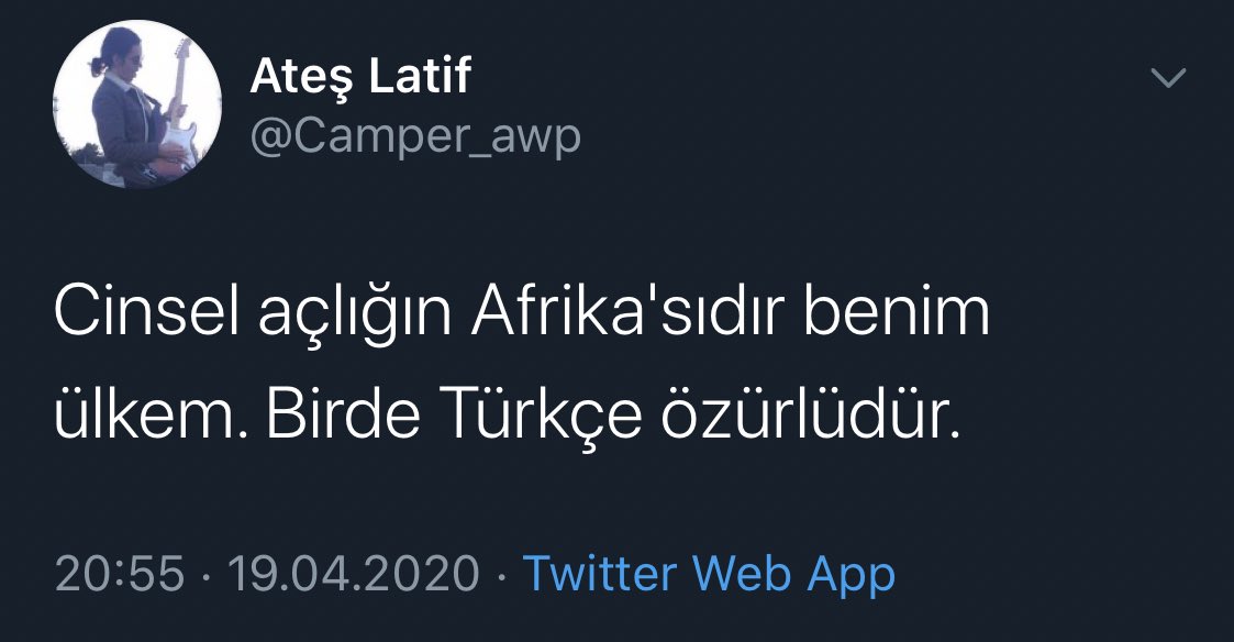 dtveraqueisback's tweet photo. @Camper_awp yavşak tuğba https://t.co/jot40Spn3y