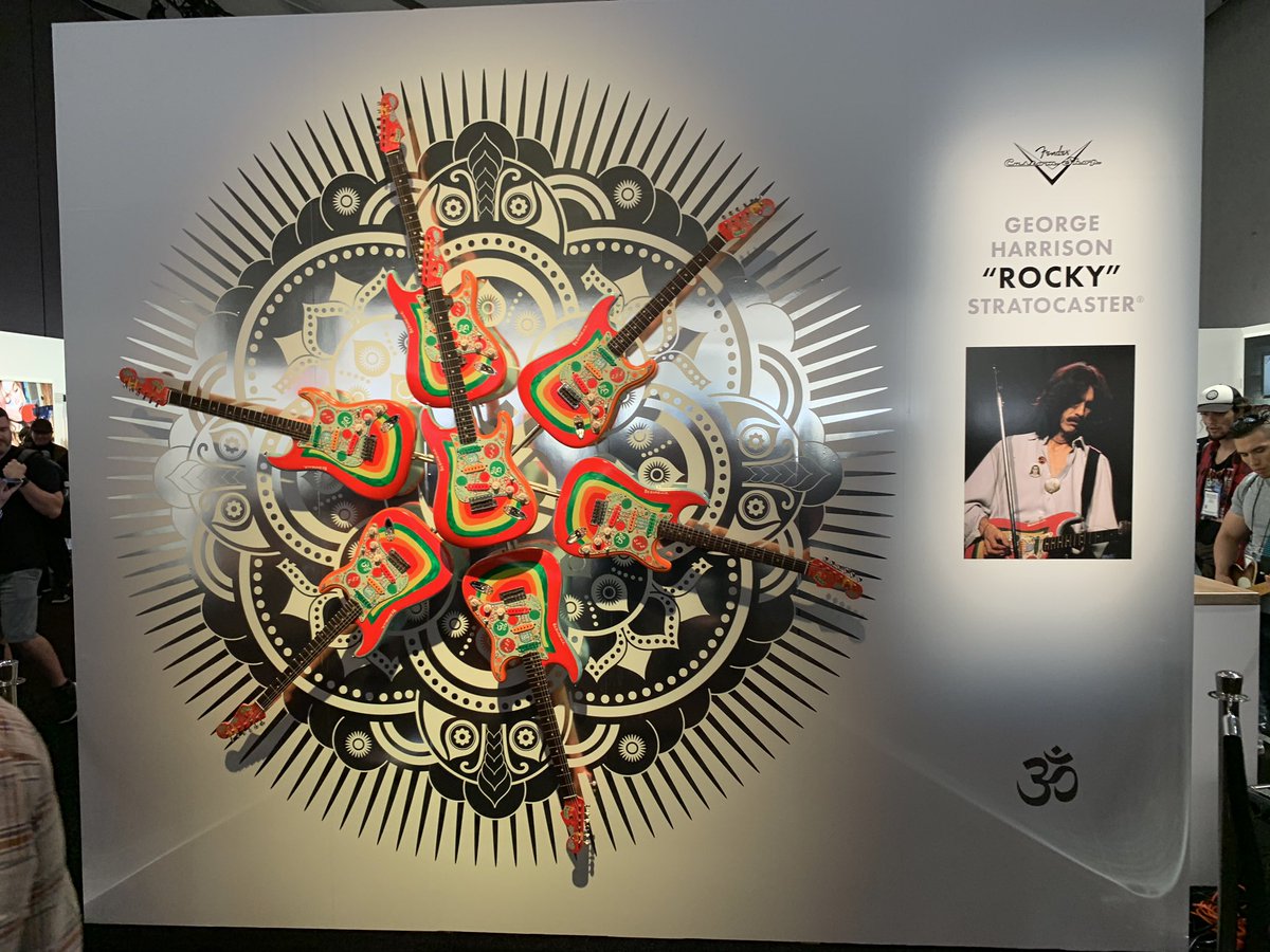 PSmithMusic's tweet image. Fender had some cool guitars on display at NAMM this year 🔥