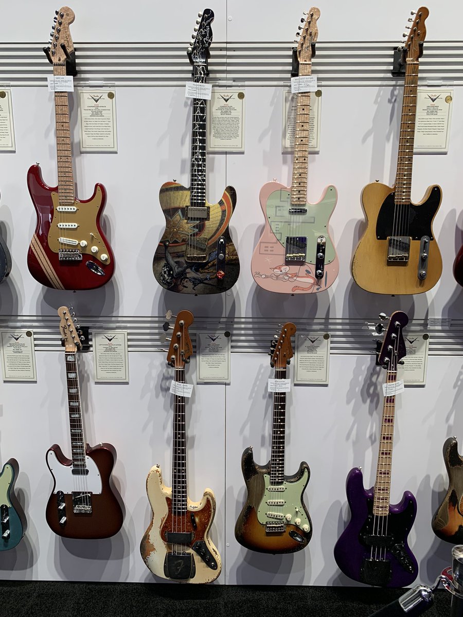 PSmithMusic's tweet image. Fender had some cool guitars on display at NAMM this year 🔥