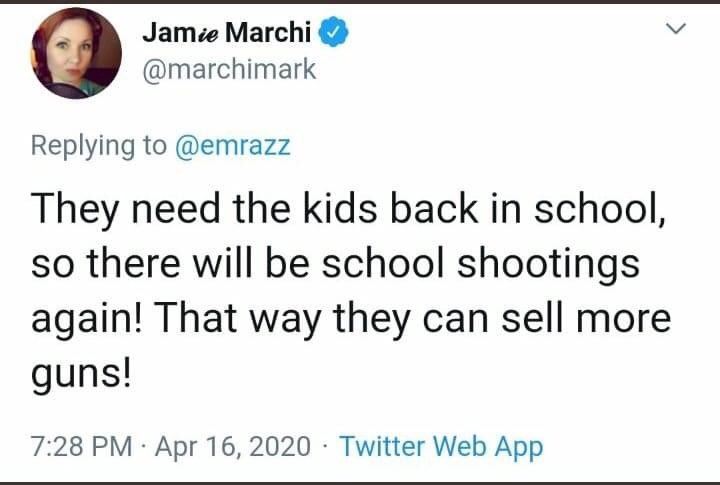 GabrennaK's tweet photo. I honestly don’t get this chick because she’s too barmy for me at this point. All I can say is that Natural Selection is coming for ya Marchi #KickMarchi #Women4Vic #IStandWithVic https://t.co/cqk9GynHQ2