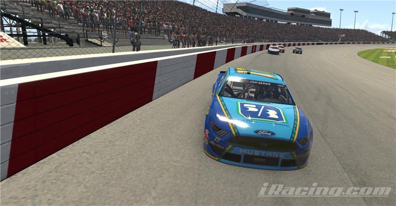 RFKracing's tweet photo. 50 laps to go here @RichmondRaceway. Retweet to win a @FifthThird hat signed by @Chris_Buescher 🤗 https://t.co/SjYmVtI2Bb