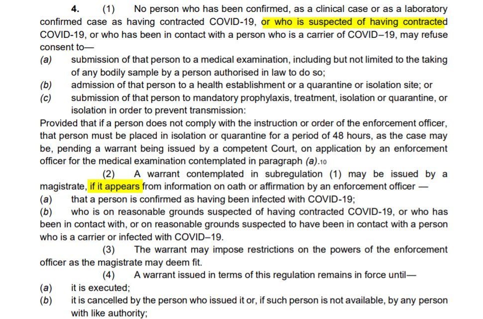 atkinsmike1's tweet photo. It can be annoying for lay persons to spout, but I am deeply scared of the forced isolation that has been gazetted.
1. No right to isolate at home or in private facility.
2. Forced isolation for family members
3. No right of representation in court (?)
4. No right of appeal. https://t.co/OuiTRyM4ZC