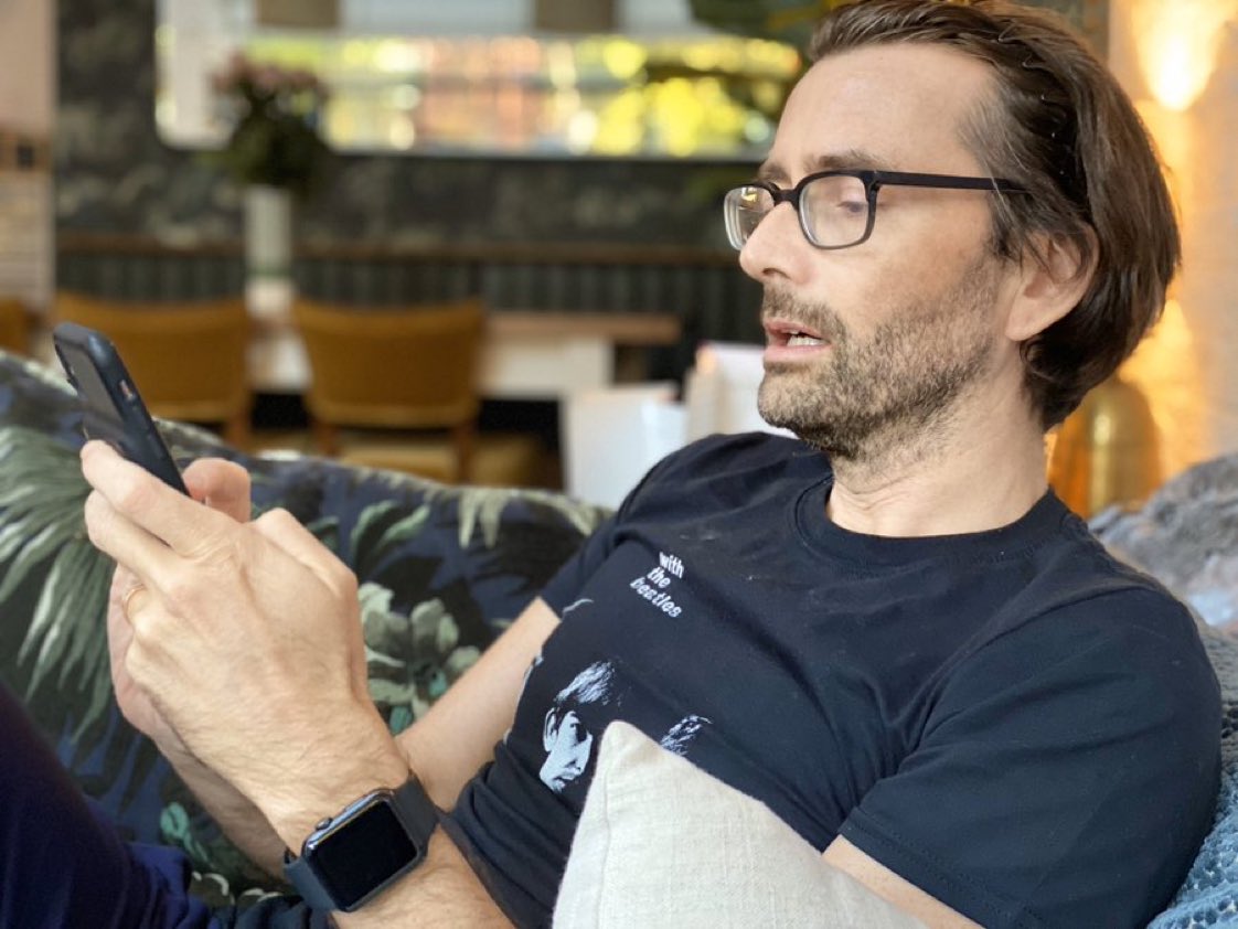 Photo of David Tennant live tweeting during the #SubwaveNetwork watchalong tonight 