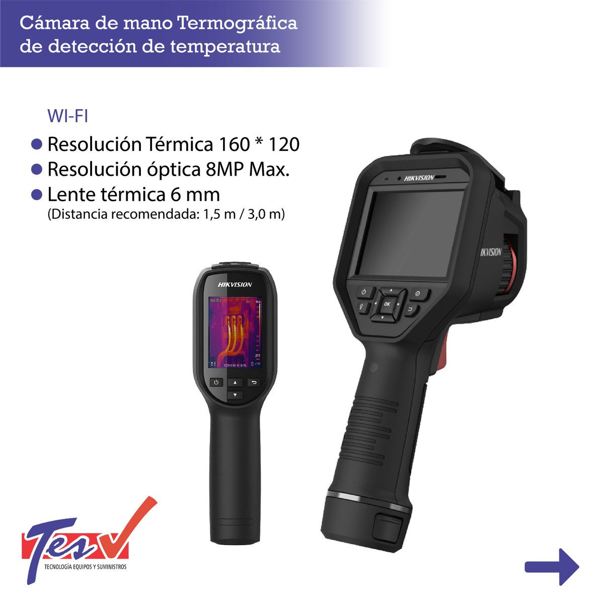 tesltda's tweet photo. 𝗦𝗼𝗹𝘂𝗰𝗶𝗼́𝗻 𝗱𝗲 𝗱𝗲𝘁𝗲𝗰𝗰𝗶𝗼́𝗻 𝗱𝗲 𝗳𝗶𝗲𝗯𝗿𝗲:
Permite la rápida detección de temperatura en las personas, convirtiéndose en una eficaz herramienta de prevención.
•Contáctanos https://t.co/r9DJsFntfK móvil
Web: https://t.co/2uvphy64jU
#termografica #COVID19 https://t.co/XIU1dMHvPE