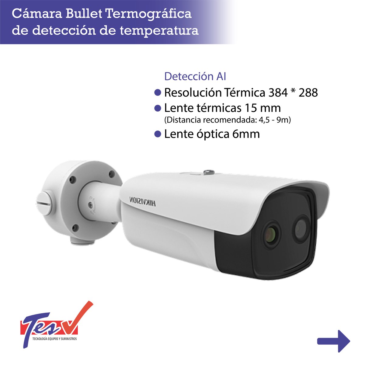 tesltda's tweet photo. 𝗦𝗼𝗹𝘂𝗰𝗶𝗼́𝗻 𝗱𝗲 𝗱𝗲𝘁𝗲𝗰𝗰𝗶𝗼́𝗻 𝗱𝗲 𝗳𝗶𝗲𝗯𝗿𝗲:
Permite la rápida detección de temperatura en las personas, convirtiéndose en una eficaz herramienta de prevención.
•Contáctanos https://t.co/r9DJsFntfK móvil
Web: https://t.co/2uvphy64jU
#termografica #COVID19 https://t.co/XIU1dMHvPE
