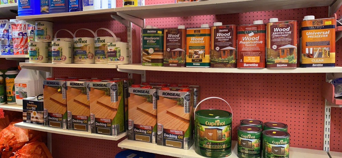 cliffshardware's tweet image. We have a good selection of decking oils in stock, as well as some Cuprinol and Ronseal wood preservers. 

Other #Ronseal and #Cuprinol products available as well!
@Ronseal @CuprinolUK