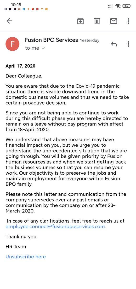DebosreeSaran's tweet photo. @narendramodi @PMOIndia @LabourMinistry @santoshgangwar Please help me @oyorooms and @FusionBPO asking me to rejoin with a condition that I have to attend office by myself without transport by myself even if it means walking 30km to office. https://t.co/YvkyjcUa3u