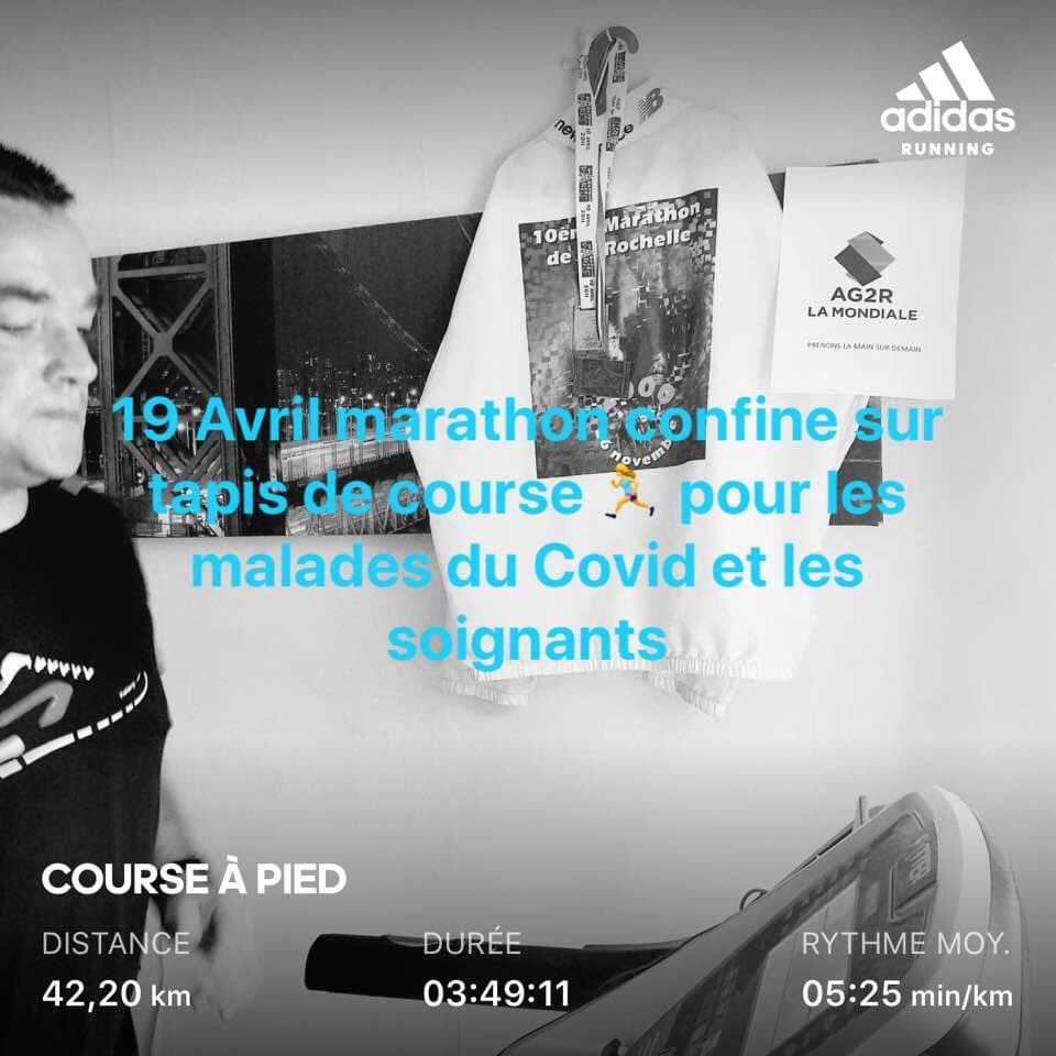 BPontroue's tweet photo. Marathon confiné en union avec les soignants et les malades du Covid 19. Et tous ceux qui en ces temps compliqués continuent à œuvrer pour l’emploi et l’inclusion @franceactivecvl @UNEA_France @ComptaOnline @AG2RLAMONDIALE @ZeroChomeurLD @actyval https://t.co/FJqnzKRo2z