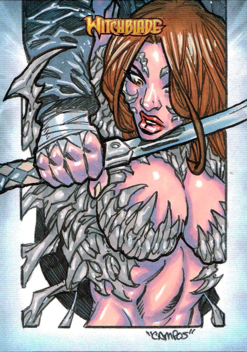 StalkDCampos's tweet photo. Another dive into the archive and we find ourselves in the world of The Witchblade! A few more from the set. https://t.co/EOuf132G7Q