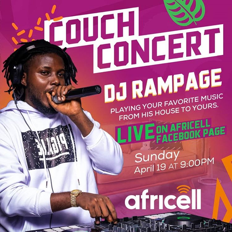 dj_rampage232's tweet photo. #CouchParty
Don't Miss out tonight at 9pm.๐ธ๐ฑ
Watch live on #AYVtv, #FTNtv or tune in to #AfriRadioSL and all major radio stations ๐ธ๐ฑ to enjoy the party.
You can also watch/stream live via my IG live (@dj_rampage232) & @AfricellSalone FB live same time tonight ๐
Stay safe!. https://t.co/7cOXzHvrlK