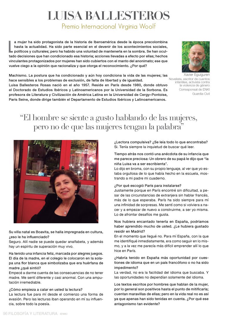 <a href="/EnkiMallorca/">Enki Mallorca</a> entrevista a #LuisaBallesteros

@https://www.revistaenki.com/luisa-ballesteros/