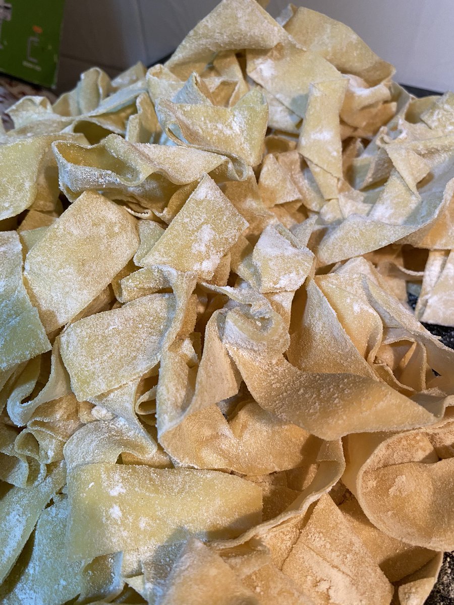 Day 15. Bolognese pappardelle  Pappardelle is a type of pasta that is 2x wider than fettuccine.