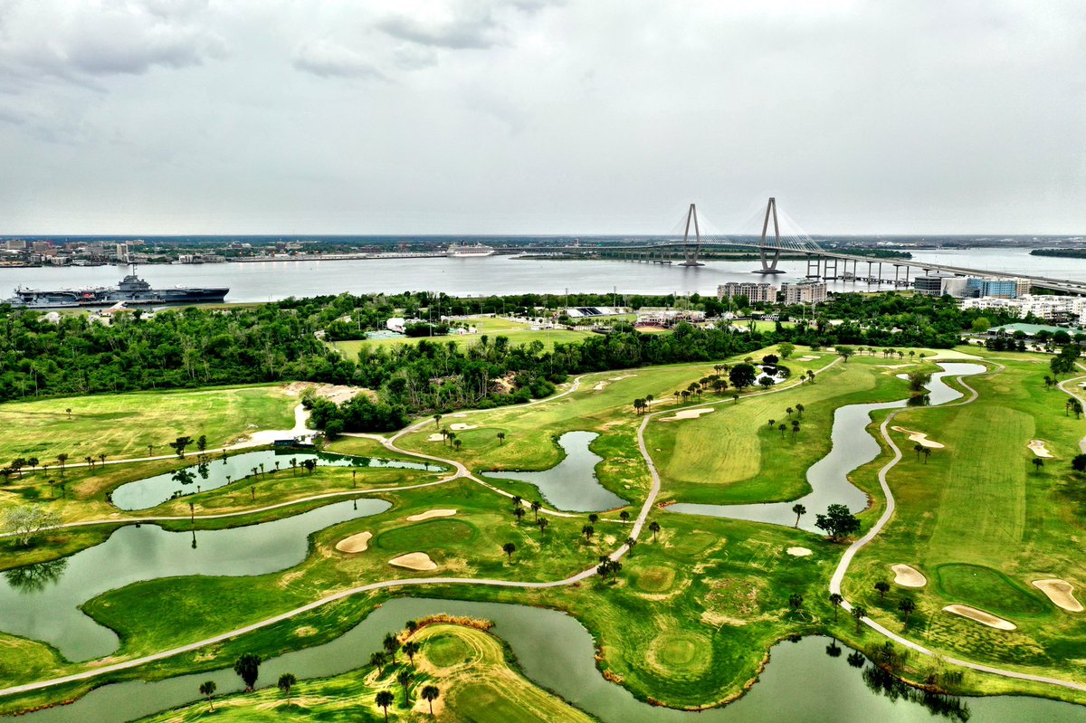 Gamecocknation On Twitter We Are Getting Some Big Storms Right Now Here In Charleston Took These With The Drone Just Before The Lightning Patriots Point Golf Links Overlooking The Harbor And Then