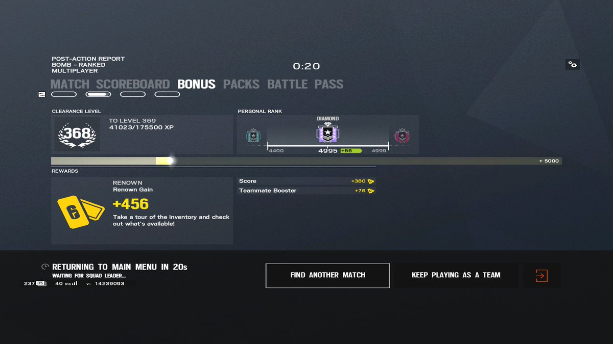 Getting champ every season is such a chore, ranked literally is not fun at all but you STILL have to sit through it to get a rank/charm that means nothing. Broken elo system and blatant cheaters that can't be banned. I have to FORCE myself to play now, when it used to be fun!!