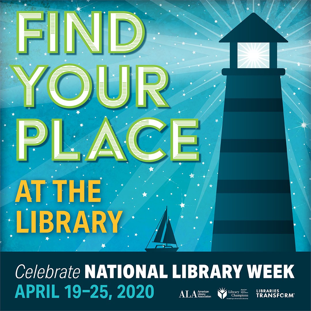 April 19 - 25 is #NationalLibraryWeek! Our buildings are closed, but libraries are still open online! Visit our website to access digital materials, online programs, and more. #LibrariesTransform #LibrariesStrong #CCPLStrong