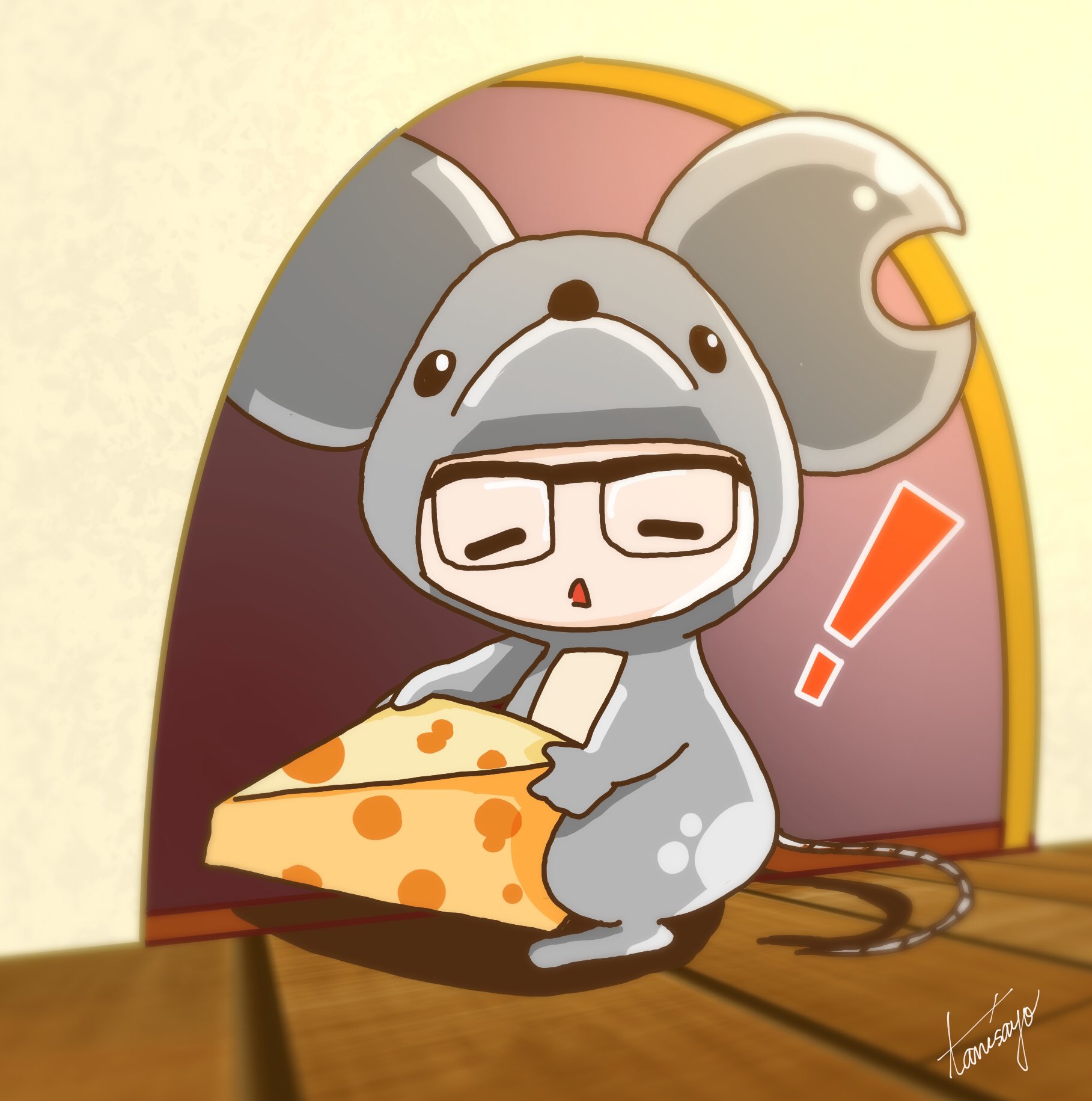 谷 小夜 虹色侍ファンが描いた着ぐるみを着せたずまくんが可愛かったので 私も参戦 何を描こうか思い浮かばなかったので とりあえず今年の干支を描きましたwww 虹色侍イラスト