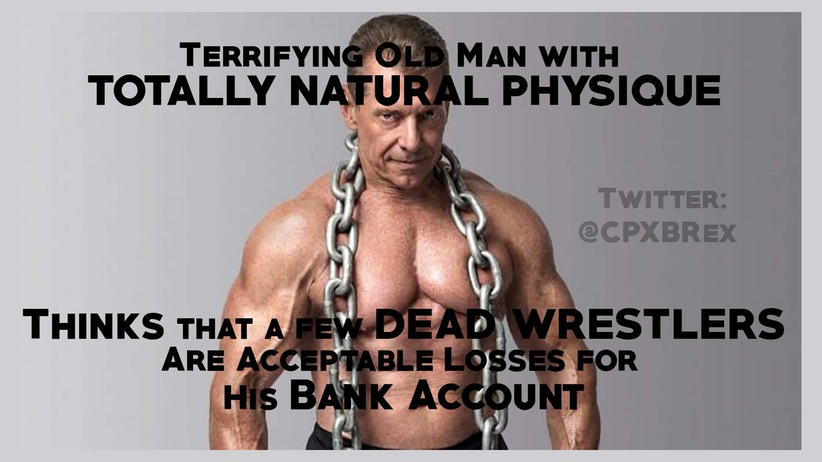 CPXBRex's tweet photo. #wrestling #wwe #vincentmcmahon https://t.co/VRomhJtnZA