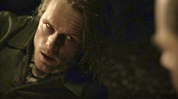 Lucilla_moon59's tweet photo. @SamHeughan @Outlander_STARZ @STARZ #MonstersAndHeros a Jamie hanging on a thread that makes your heart burn and brings back memories of the past.
No candid looks,but great performances for an extremely well-cohesive cast,done and made very well,great job #OutlanderCast #OutlanderCrew #JamieAndClaire #RogerandBree https://t.co/f6rlfmfGpw