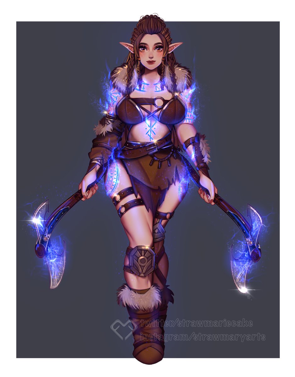 strawmariecake's tweet image. Commission !! ✨💙