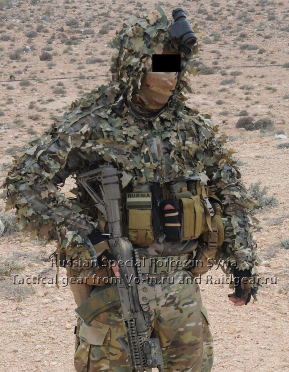 Photo of Russian SSO specialists in Syria from 2017. EOTech and Aimpoint optics and Zenit laser aiming devices. 56/ https://t.me/ok_spn/5378 