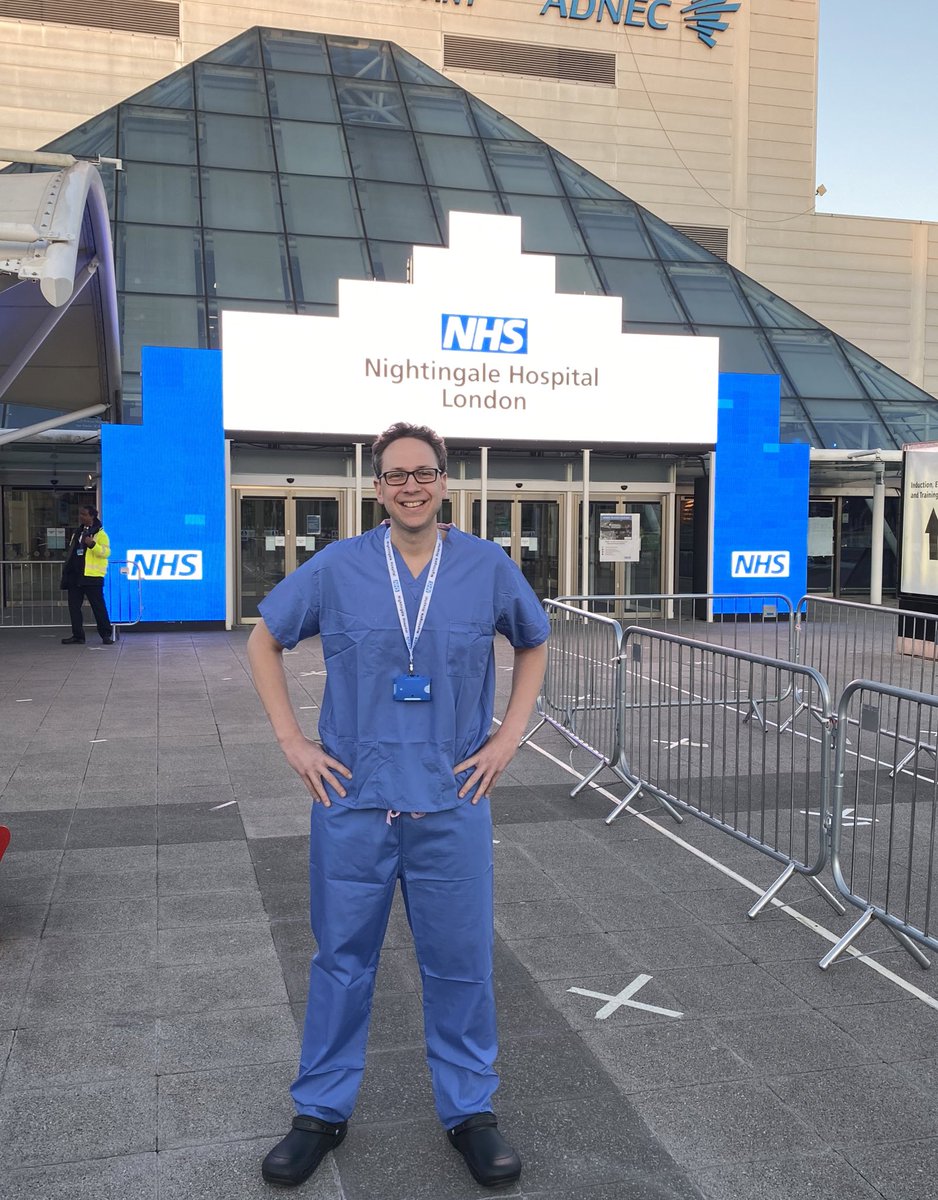 JonathanBehar's tweet photo. Delighted we discharged our first patient from @NightingaleLDN today. Incredible team effort. Proud to be a part of this amazing group of individuals. Night shift here we go! @mdstbarts @Prof_Schilling @CNEamonn @mcfinlay @MattHancock https://t.co/VRkGoz6Tpf