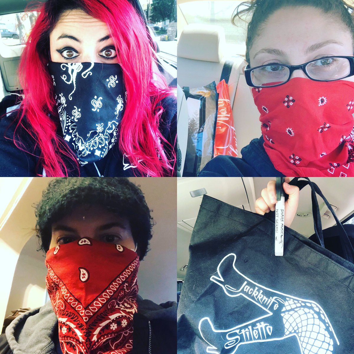 JknifeStiletto's tweet photo. Show us your gear! 🖤 

#Mask4AllChallenge #TogetherAtHome #TogetherApart #ShareMusicNotGerms 
https://t.co/Bn6jSmpSrx https://t.co/QPHlRAaDJD