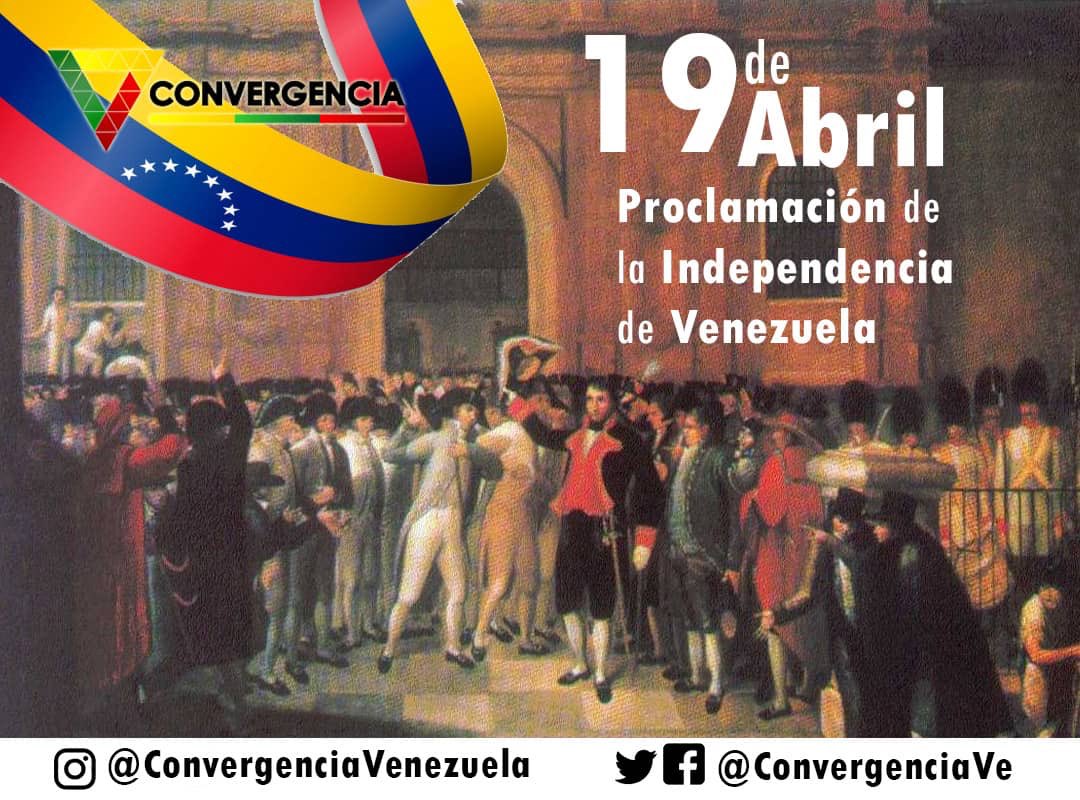 ConvergenciaVe's tweet photo. Un #19Abr los #Venezolanos logramos un paso fundamental para alcanzar nuestra Libertad.

Hoy al cumplirse 210 años de ese momento estamos obligados a seguir luchando por lograr nuestra 2da Independencia,está vez;de un Régimen que destruyó nuestro país y oprime a todos los Vnzlnos https://t.co/YccAwjSjcs