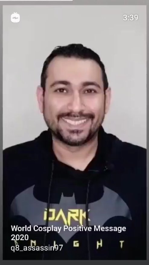 majed_Cosplay's tweet photo. We are all in this together! As a group of cosplayers around the world decided to send you a message of love &amp; positivity. We got this, and we will beat it together

So this is the video From my page 
Instagram 
https://t.co/Y07Q7IYGqs
YouTube 
https://t.co/ofCAyQCcno https://t.co/ZzlAxI11aR