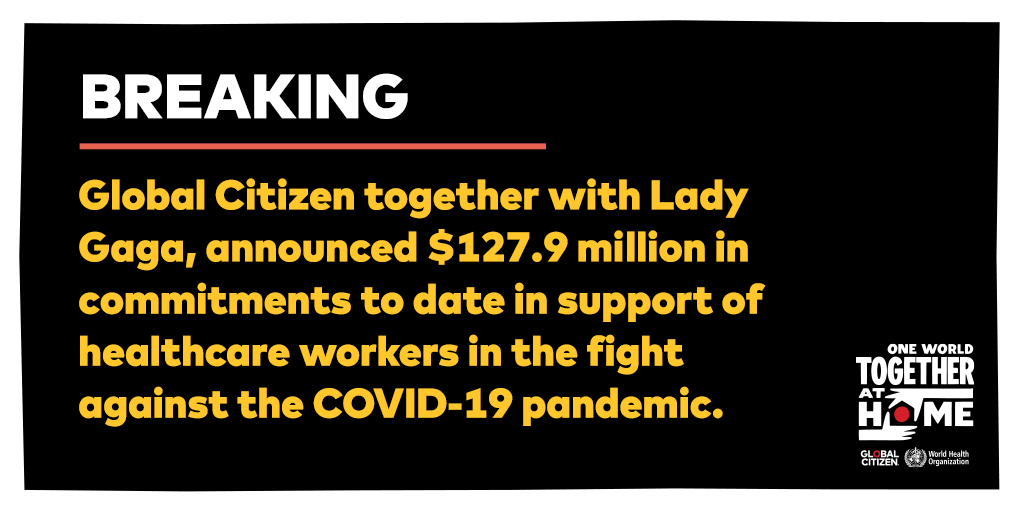 BonasFotio's tweet photo. A l'heure actuelle, l'opération One World : #TogetherAtHome de Lady Gaga, l'OMS et Global Citizen, a déjà généré plus de 127 millions de dollars.
La partie concert qui s'est déroulée la nuit dernière est en diffusion sur Canal + dès 20h30.
#cplusHD #lavieenHD https://t.co/23g5qL2owY