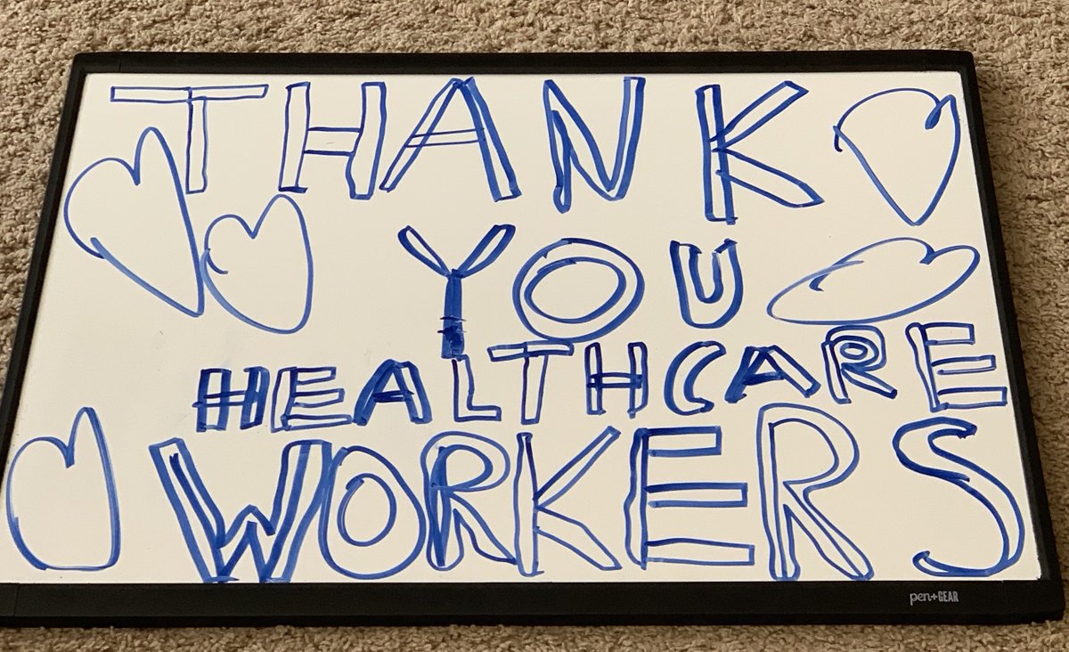 3rd in a series of Thank You's made by my Ss to all #healthcareworkers for everything they are doing to help people with covid19. #ccsd93 #rdsbulldogs #ProudToBeD93