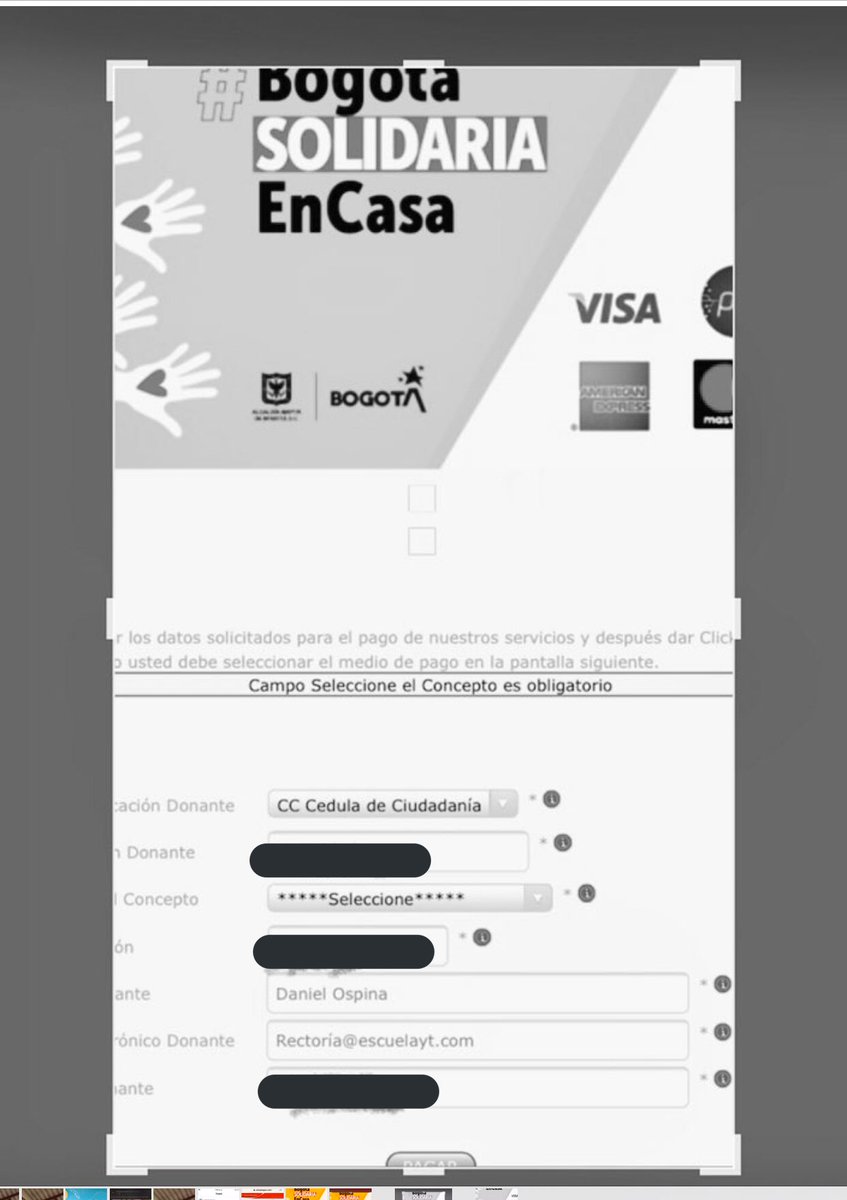 DanielSamperO's tweet photo. Lista mi donación... Los animo a que donen, borren datos privados y suban el pantallazo para que hagamos un #DonatonChallenge...
#DonatonBogota https://t.co/xnXiOmPTQt