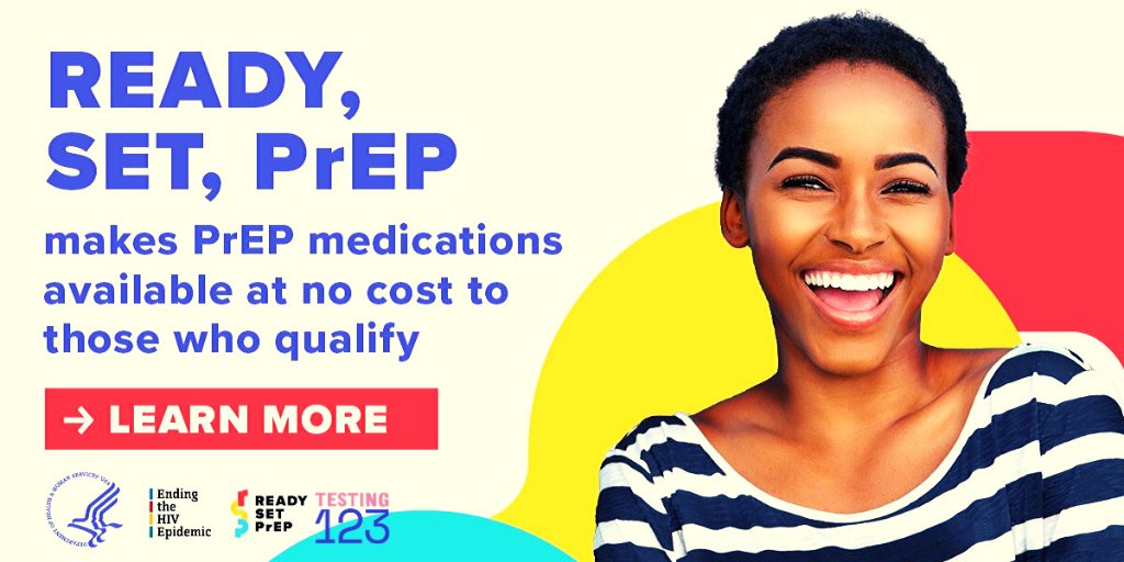 Testing123HTX's tweet photo. Just one pill daily can help prevent HIV. Take control of your health and see if you qualify for PrEP medication at no cost through the new #ReadySetPrEP program: https://t.co/skqbnJUFL5
#prepsters #prep #HCPHTX #TESTING123HTX https://t.co/IDphMRkx2O