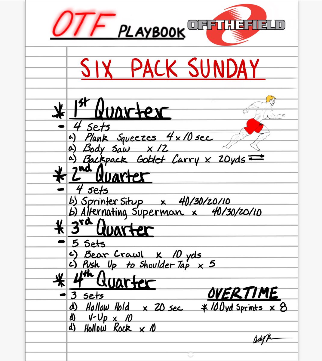 OTFathlete's tweet photo. Sunshine and Six Packs! Remember to hit that selfie after crushing your 100’s! #otf #otfplaybook #6packsunday #abs4days https://t.co/5fjDYbyXwX