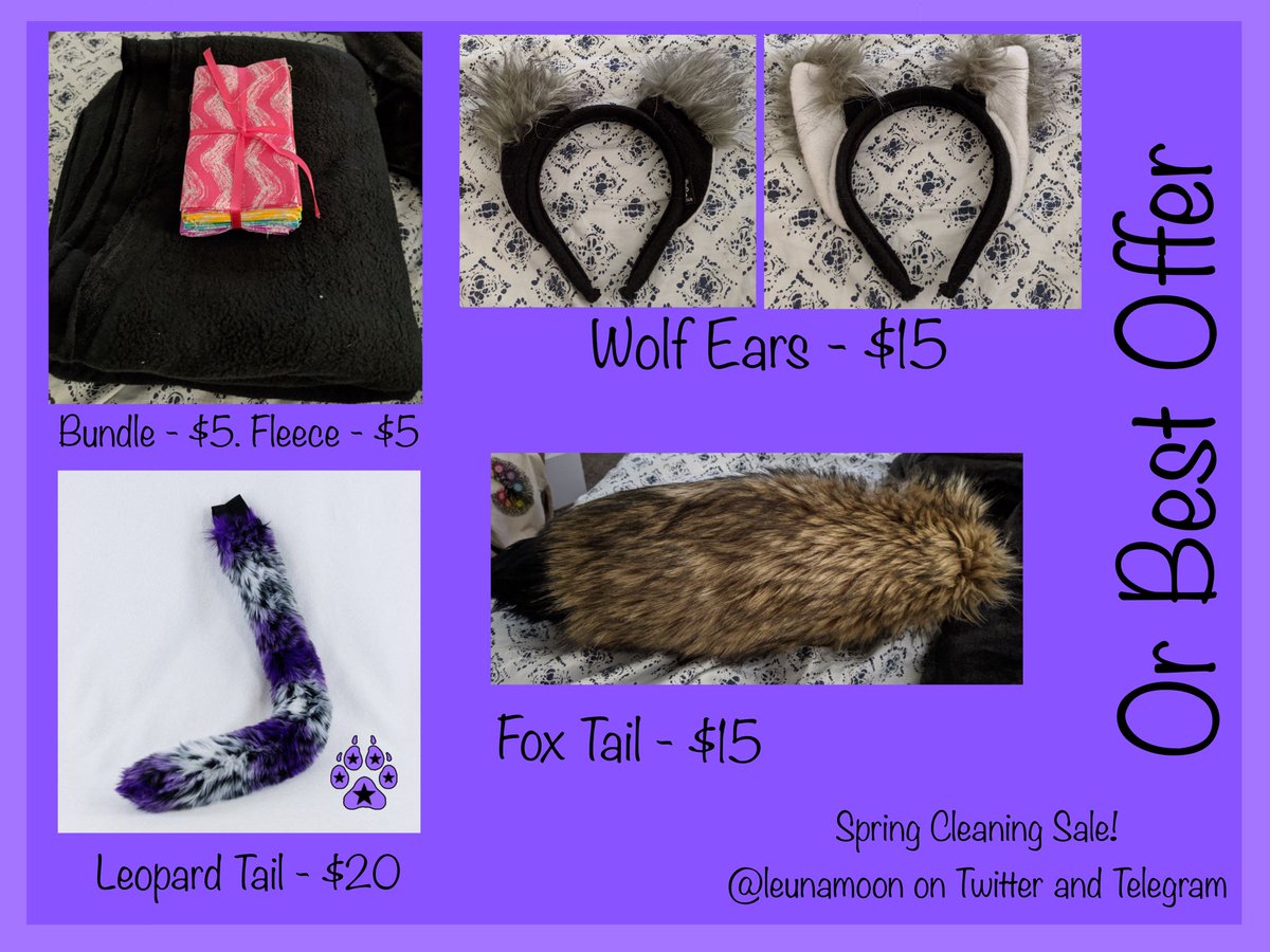Doing some major spring cleaning and need these items gone ASAP, most are by me, some are things I’m not using or don’t need! Please dm me here or on telegram if you’re interested! More photos in the comments