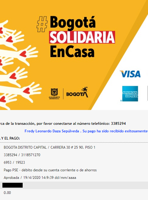 FredyLDaza's tweet photo. Me sumo al #donatonchallenge de @DanielSamperO.
No solo es pedirle al Gobierno que ayude, nosotros también podemos hacerlo. #DonatonBogota https://t.co/tdORjqzt33