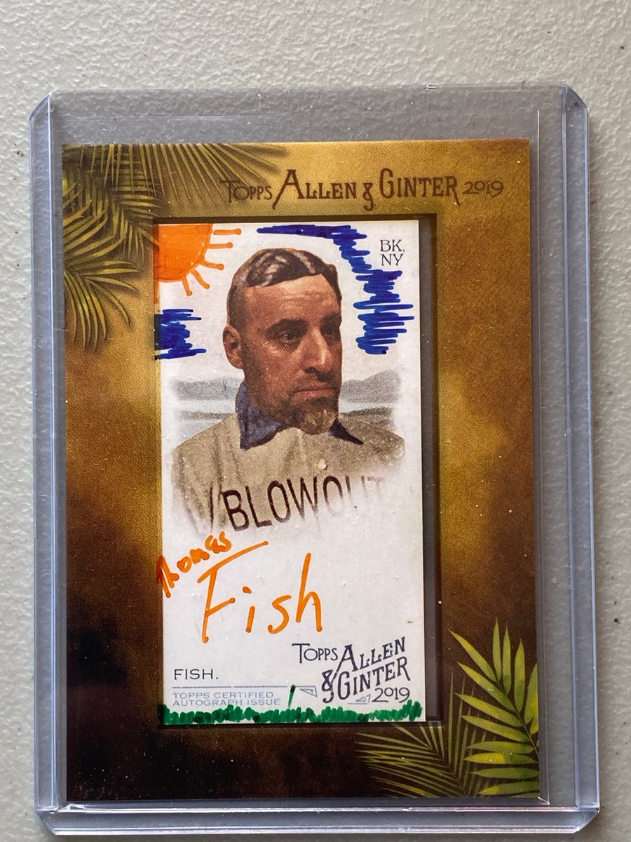 rg2online1's tweet photo. 2019 Allen &amp; Ginter Thomas Fish Autograph MA-TF
I have this card with the following info https://t.co/XkRdsLAamF
I'm considering selling. Does anyone have any other info on this card? @BlowoutBuzz #BlowoutBuzz @Topps I bought the box at @tpsportscardsOH in 2019 @jimi_thayer https://t.co/0n9cEpV55x