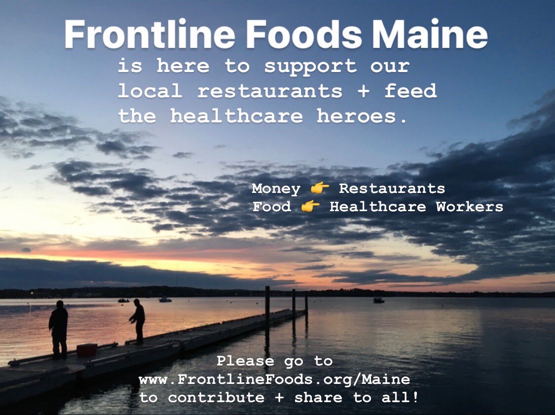 Ghost Of Paul Revere (@ghostpaulrevere) on Twitter photo We’re proud of our good friends <a href="/lyledivinsky/">Lyle Divinsky</a> and Chris Curran for launching <a href="/FrontlineFoods/">Frontline Foods</a> Maine, an initiative raising money to help our local restaurants + frontline healthcare workers. Donate here: frontlinefoods.org/Maine We’re proud of our good friends <a href="/lyledivinsky/">Lyle Divinsky</a> and Chris Curran for launching <a href="/FrontlineFoods/">Frontline Foods</a> Maine, an initiative raising money to help our local restaurants + frontline healthcare workers. Donate here: frontlinefoods.org/Maine