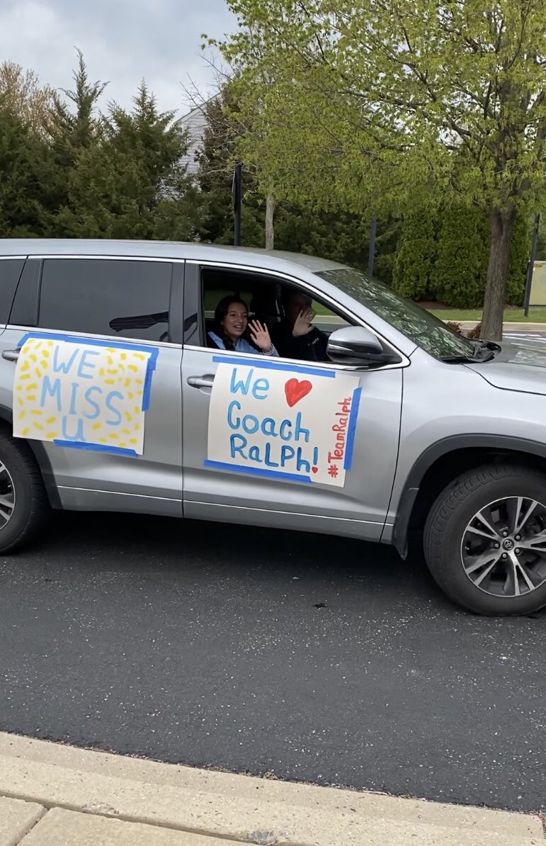 metrohockeyclub's tweet photo. This afternoon Metro HC athletes, alumni &amp; their families ambushed Coach Ralph with 50 car get well parade through his neighborhood. A big thank you to everyone for their prayers, well wishes &amp; support. We will all be back together on the field soon! #MetroFamily https://t.co/AkdZcUmmlg