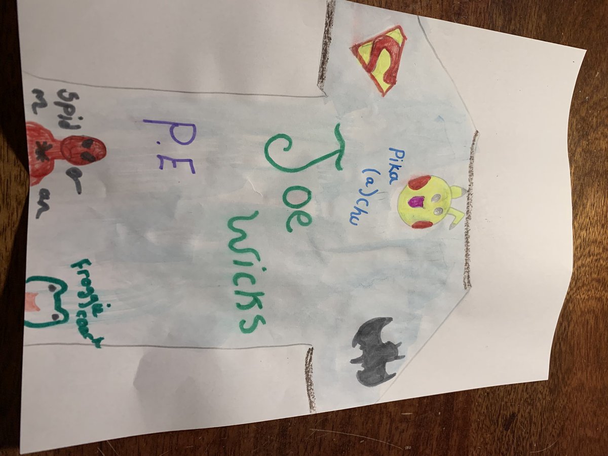 Hi Joe. Hope you like my T-shirt. I love your workouts and have done every one. Love Daisy age 10 from Bristol x #homeworkwithjoe